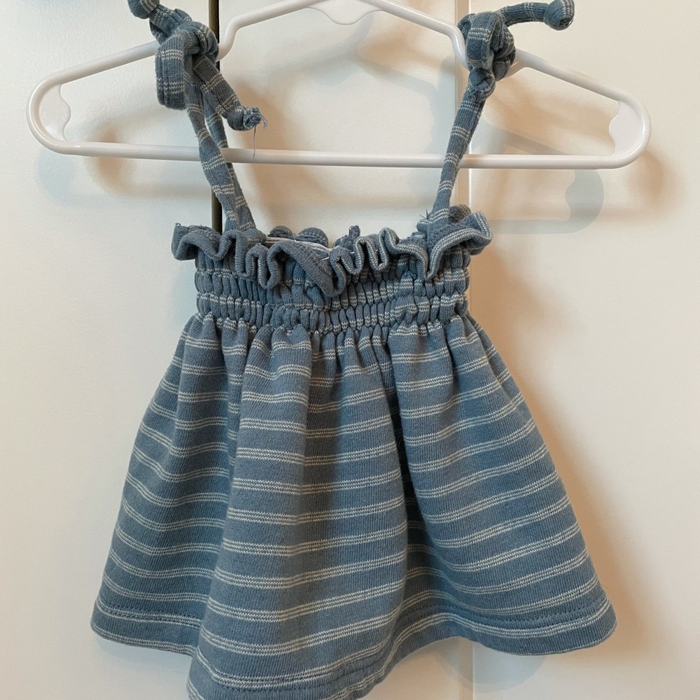 Lulu and Roo tie tank 6-12m